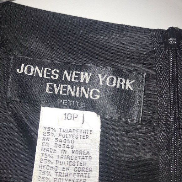 Vintage Jones New York Black Gown - Picture 3 of 6